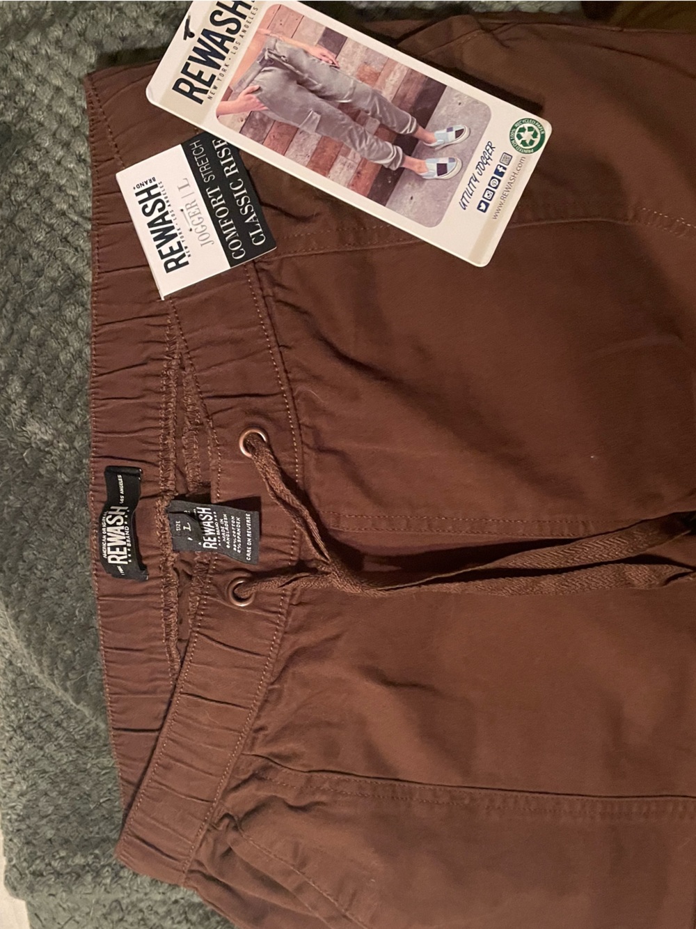 Rewash Cropped Ankle Pants — Rich Brown